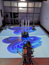 Projection mapping test before final installation